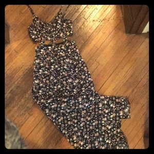 Black Floral Maxi Dress